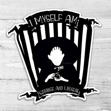 Strange And Unusual Die Cut Sticker