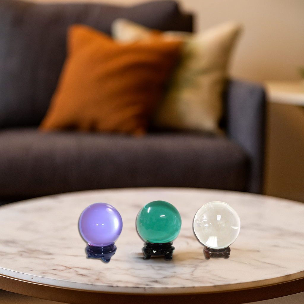 Clear Glass Crystal Sphere