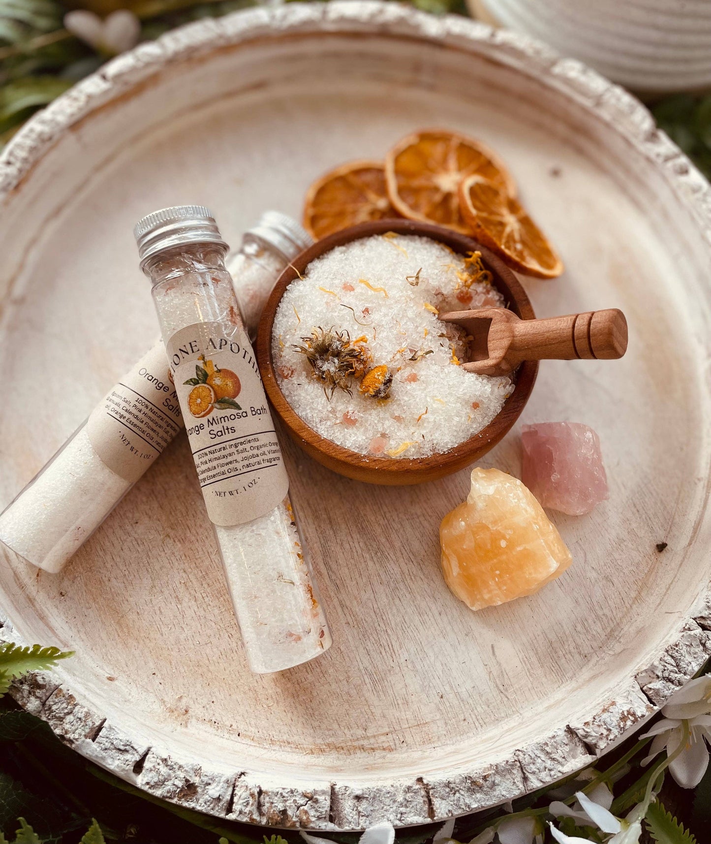 VITALITY: Orange Mimosa Herbal Bath Salt Tube