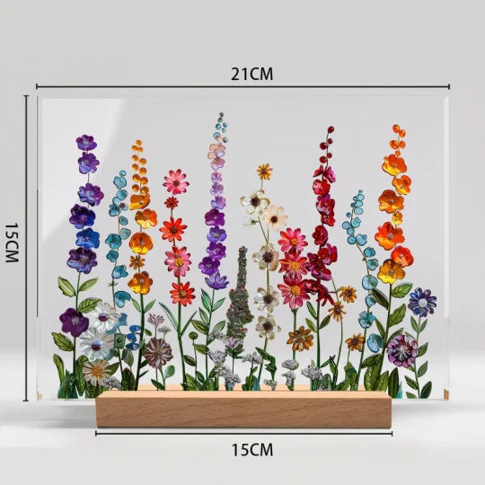 Wildflower Field Acrylic Art Display