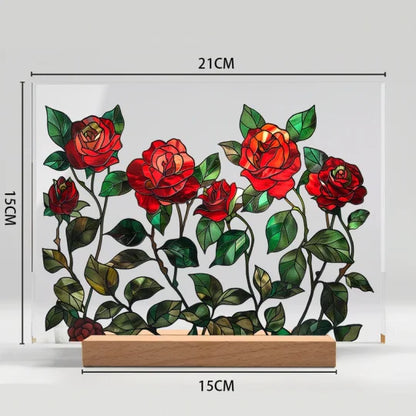 Rose Garden Acrylic Art Display