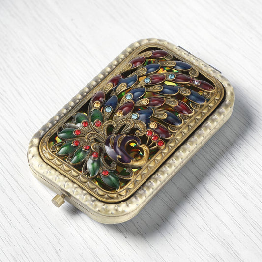 Peacock Compact Mirror