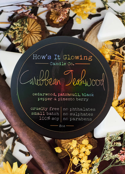 Caribbean Teakwood Soy Candle