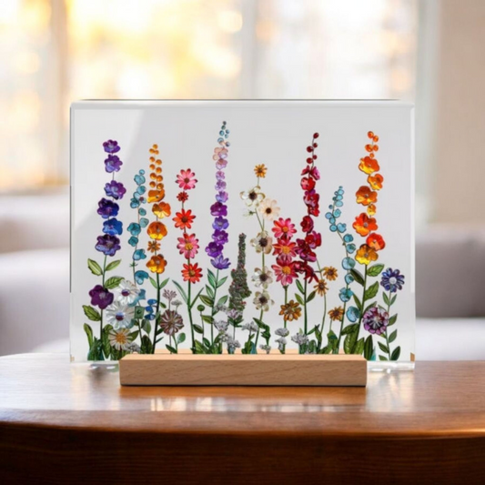 Wildflower Field Acrylic Art Display